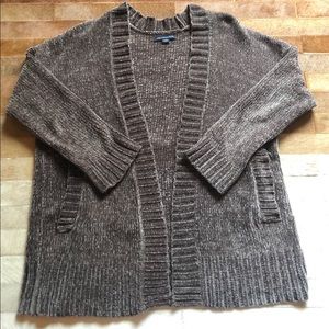 Chenille Brown Cardigan By American Eagle
